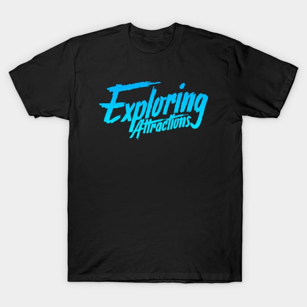 Exploring Attractions Blue Logo T-Shirt by SoCalExploring